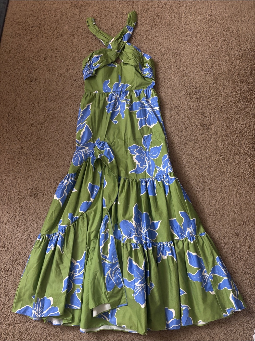 Anthropologie Hutch Floral Halter Maxi Dress - Picture 2 of 4